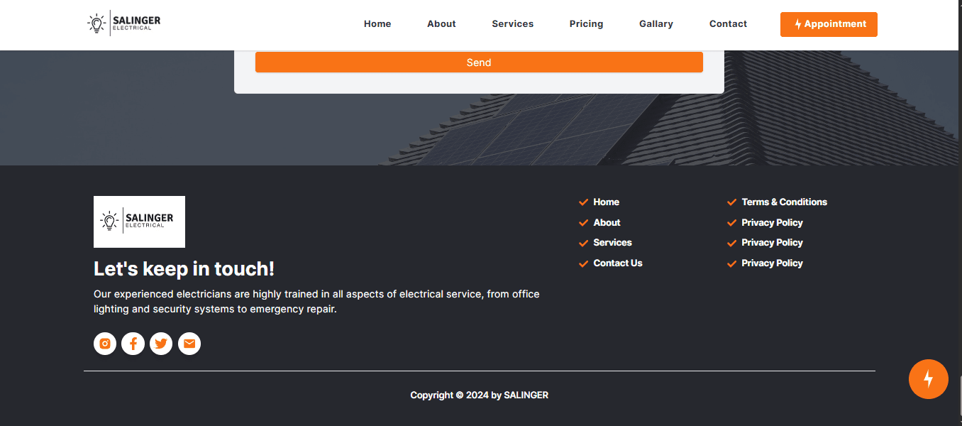 Electrician Website — screenshot 9
