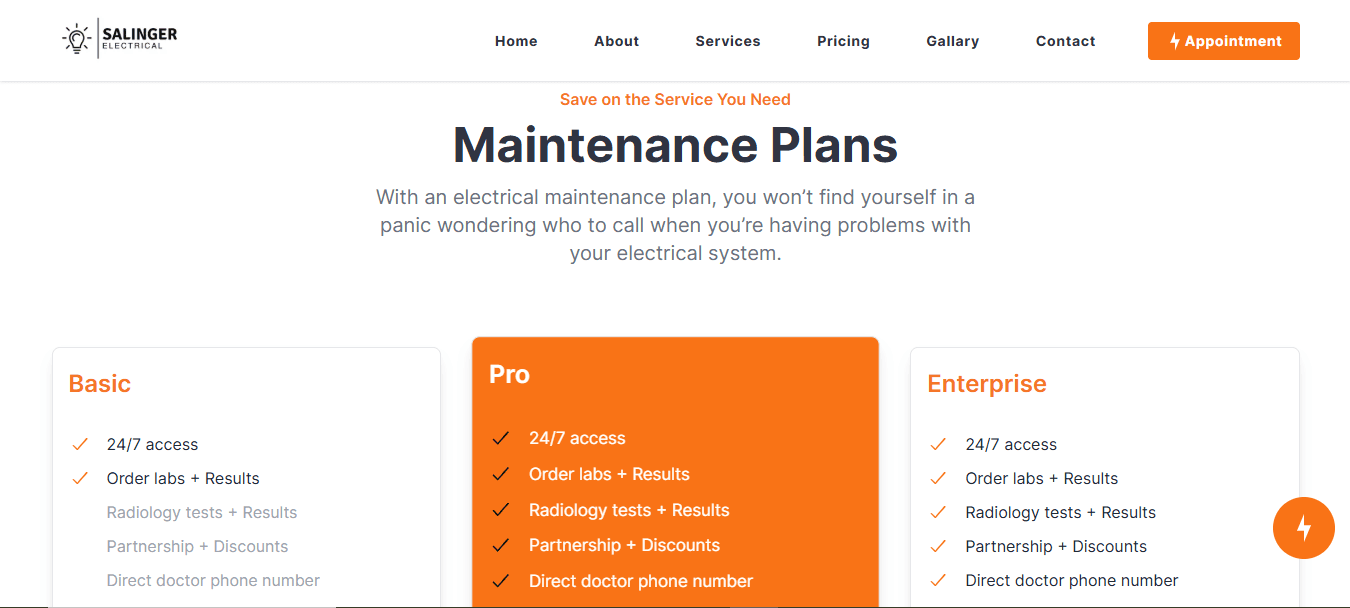 Electrician Website — screenshot 5