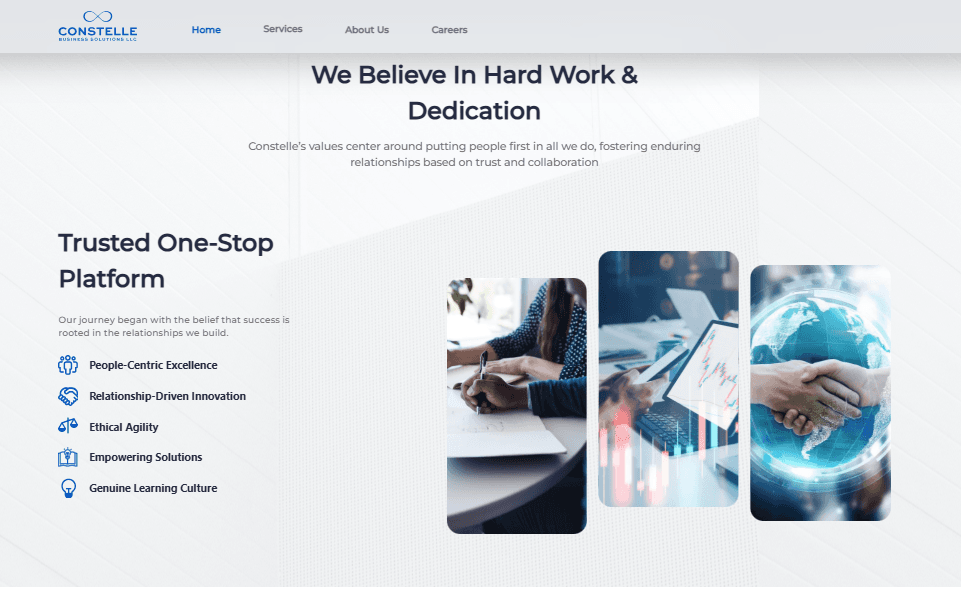 Constelle website — screenshot 3