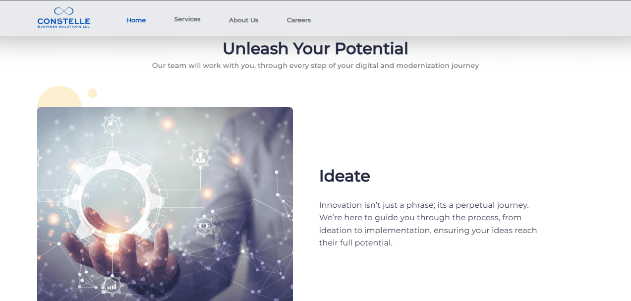 Constelle website — screenshot 4