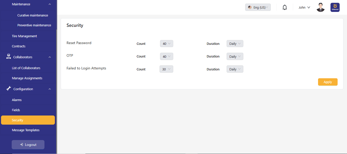 Truck Fleet Management System Admin Panel — screenshot 15