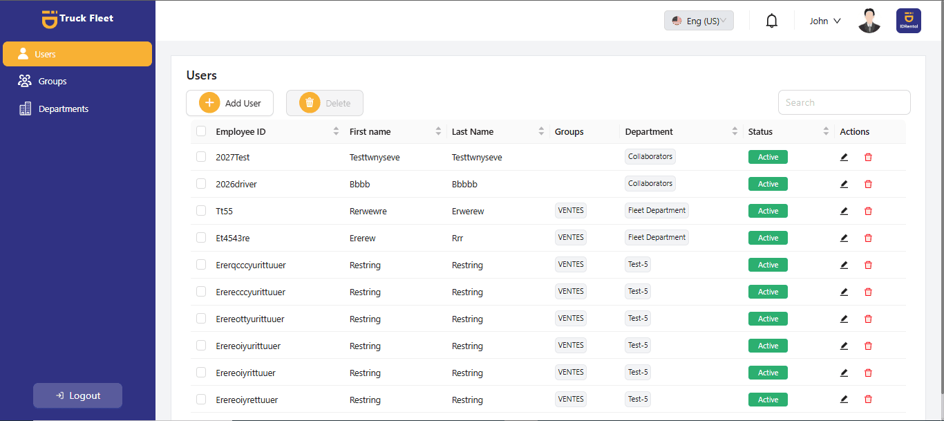 Truck Fleet Management System Admin Panel — screenshot 17
