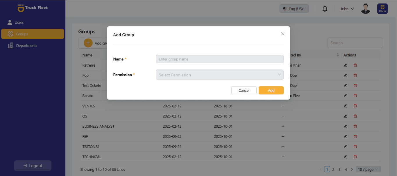 Truck Fleet Management System Admin Panel — screenshot 20