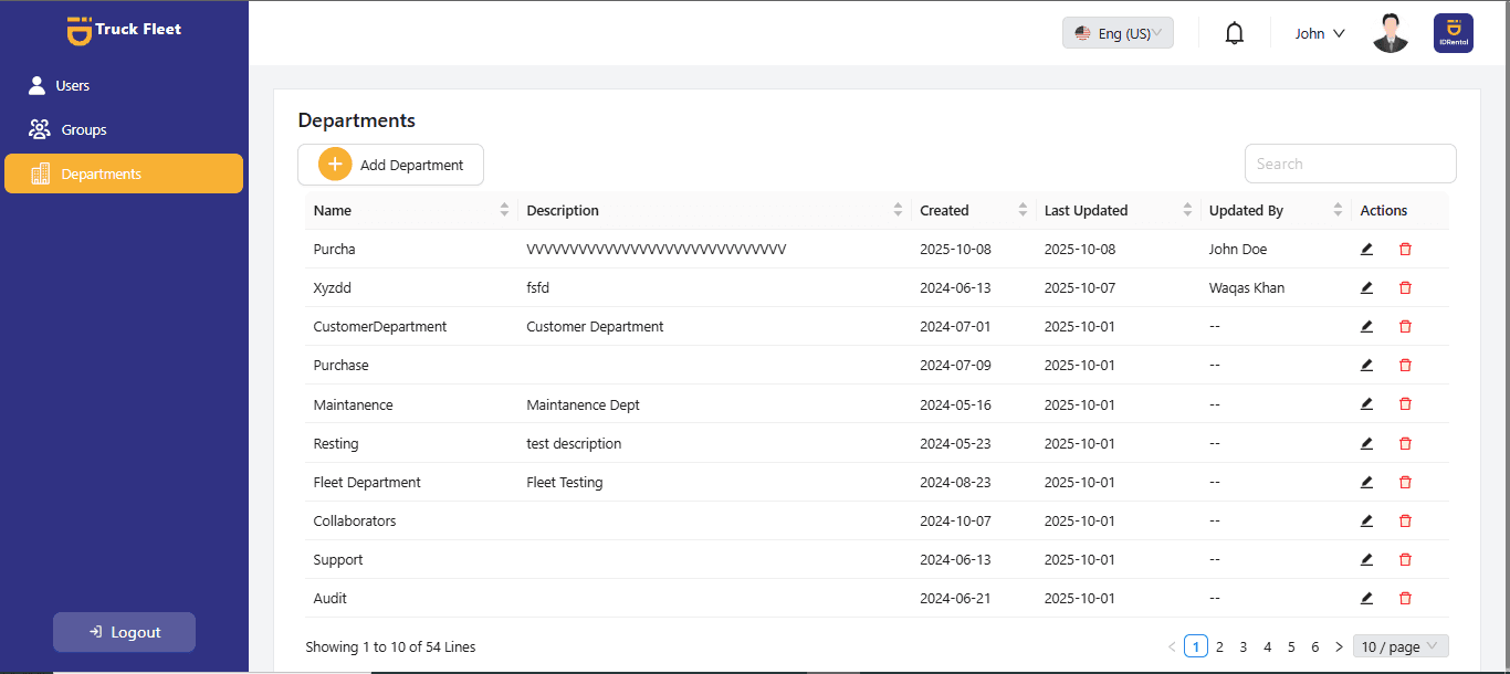Truck Fleet Management System Admin Panel — screenshot 21