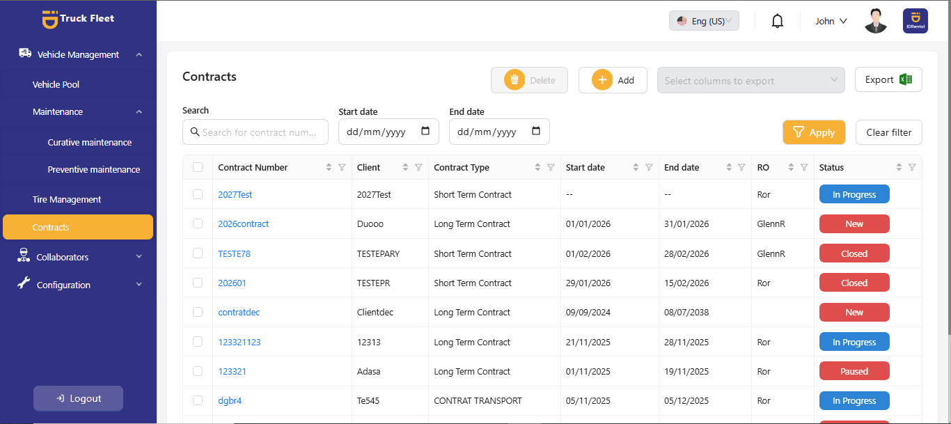 Truck Fleet Management System Admin Panel — screenshot 8