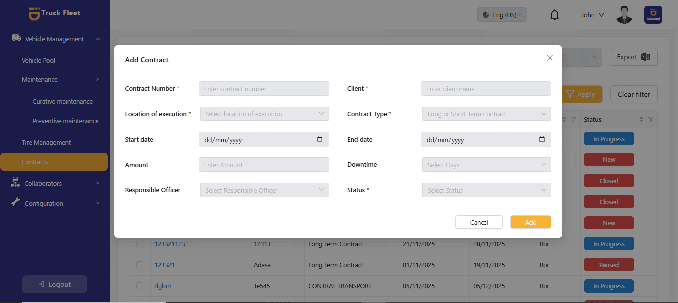 Truck Fleet Management System Admin Panel — screenshot 9