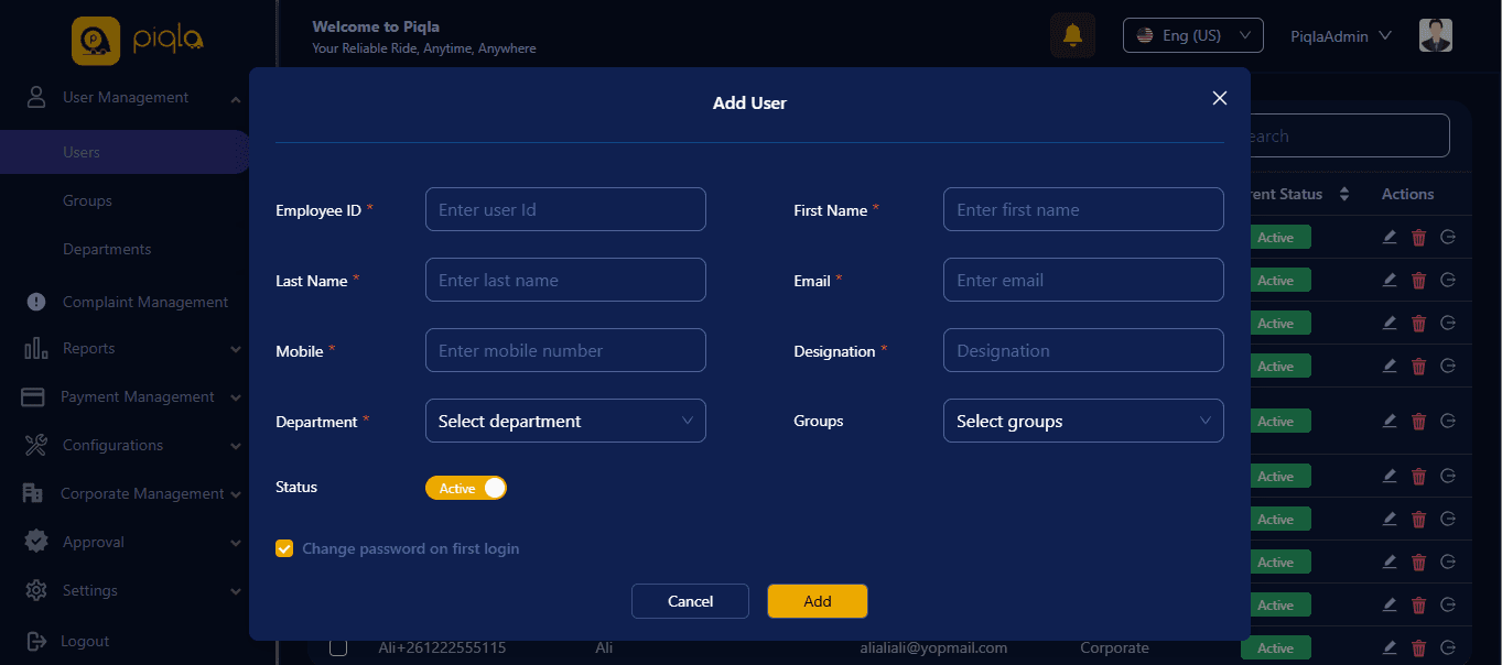 Piqla Admin Panel — screenshot 22