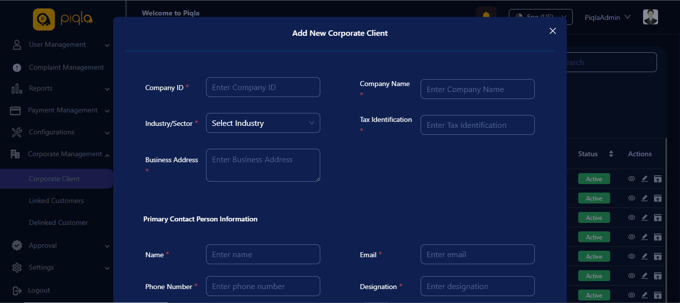 Piqla Admin Panel — screenshot 67