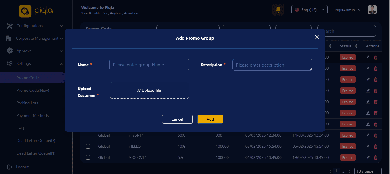 Piqla Admin Panel — screenshot 74