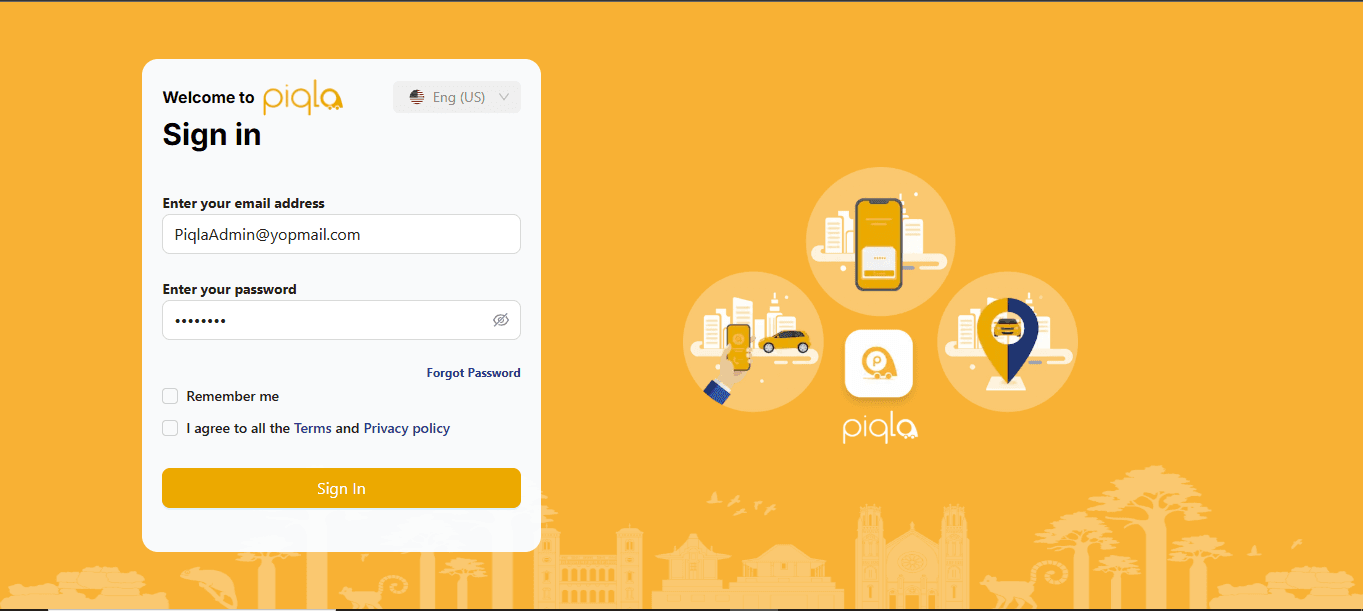 Piqla Admin Panel — screenshot 1
