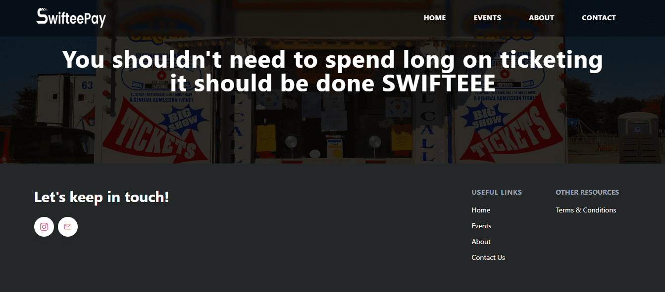 Events & Ticket Selling website — screenshot 4
