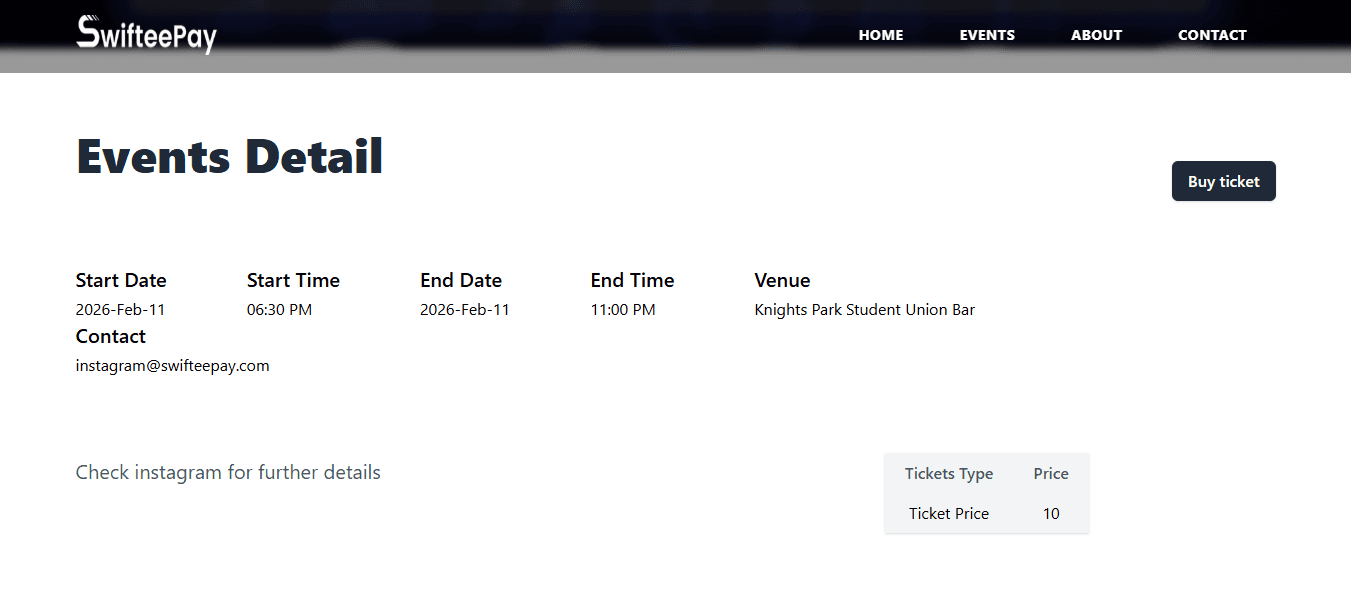 Events & Ticket Selling website — screenshot 7