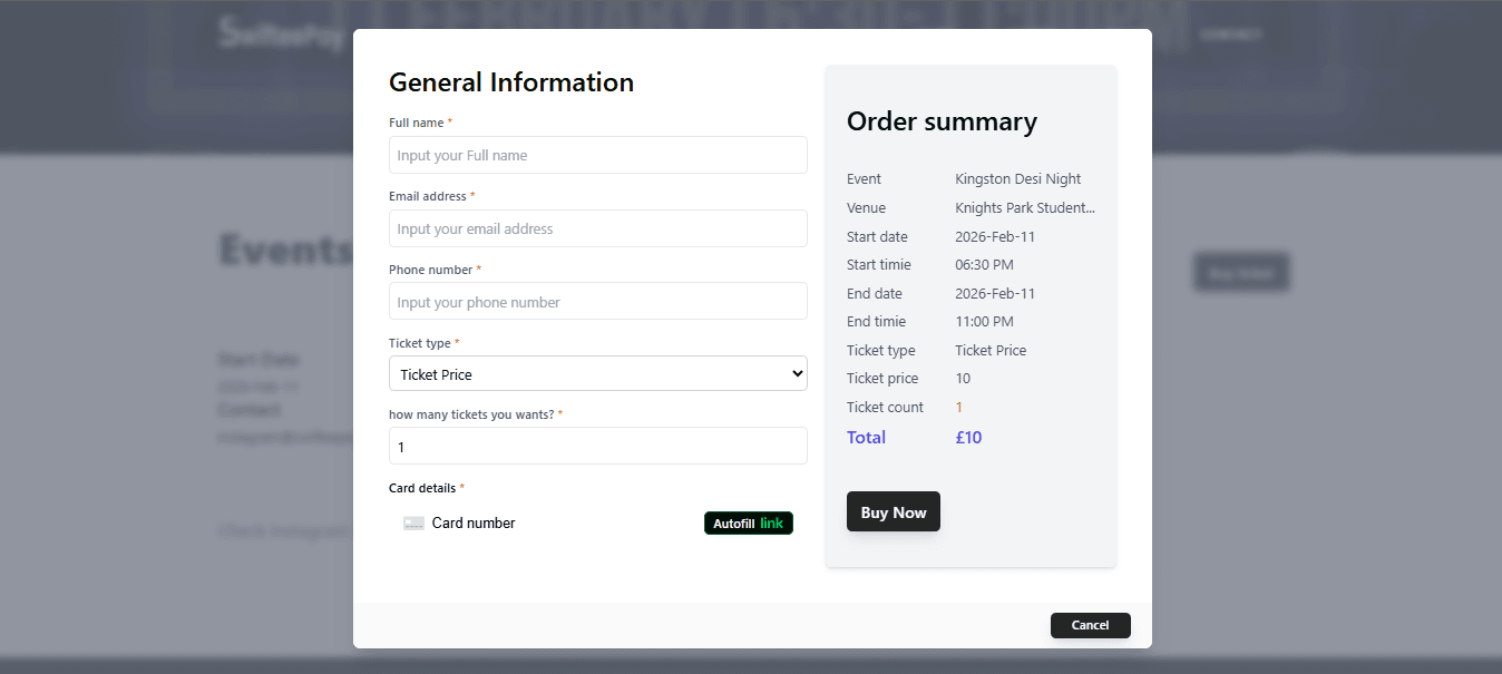 Events & Ticket Selling website — screenshot 8