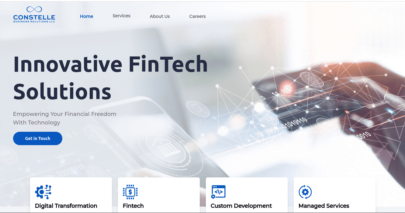 Constelle website — screenshot 1