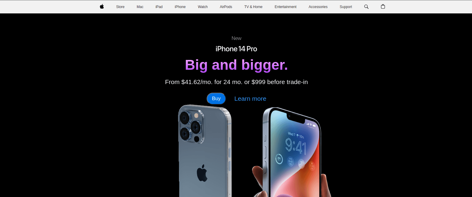 iPhone 3D animations project screenshot