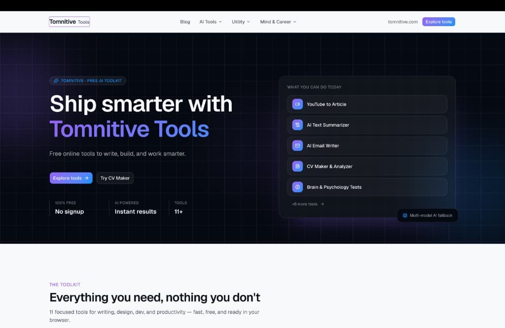Tomnitive Tools project thumbnail