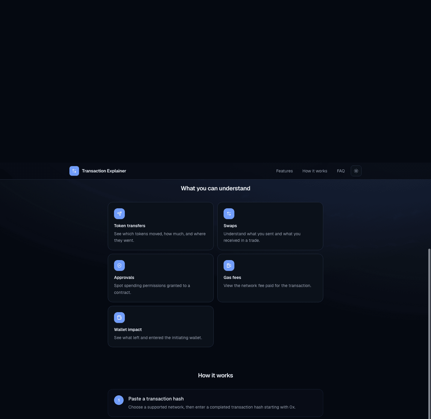 Transaction Explainer — screenshot 2
